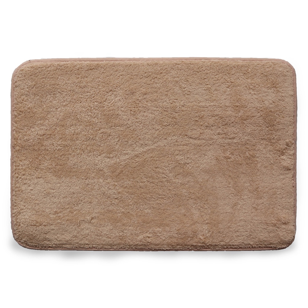 Keset Bulu Microfiber Anti Licin 40 x 60 cm-Beige