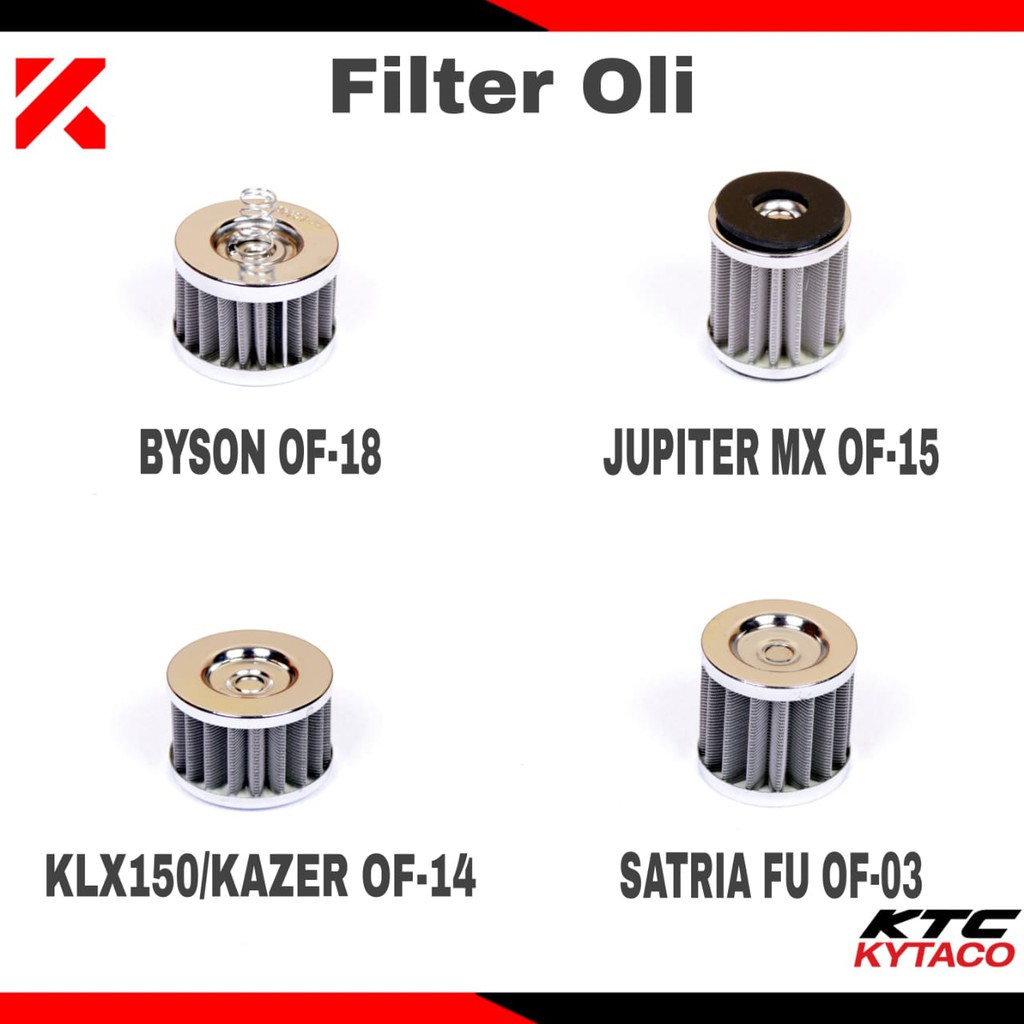 KTC FILTER OLI BYSON KLZ KAZE MX FU THUNDER VIXION FILTER OLI KTC RACING TOP 1