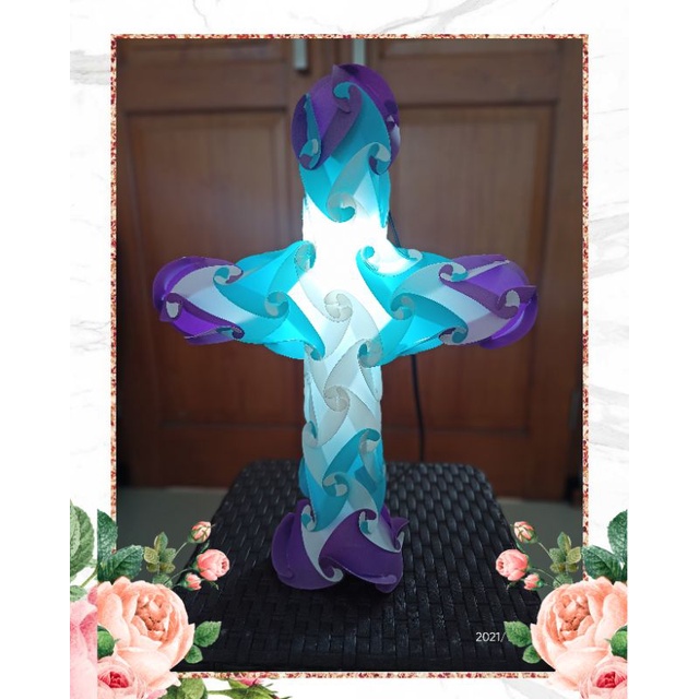 Lampu Natal  Lampion Tidur / kado natal unik / Lampion natal unik / Lampu Lampion karakter Salib dud