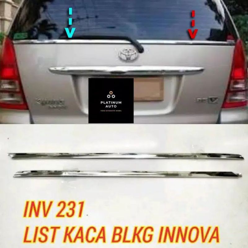 List Kaca Belakang Innova lama
