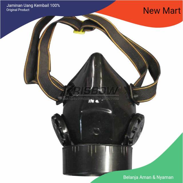 Masker Respirator Single + filter gas (krisbow) (masker moncong babi)