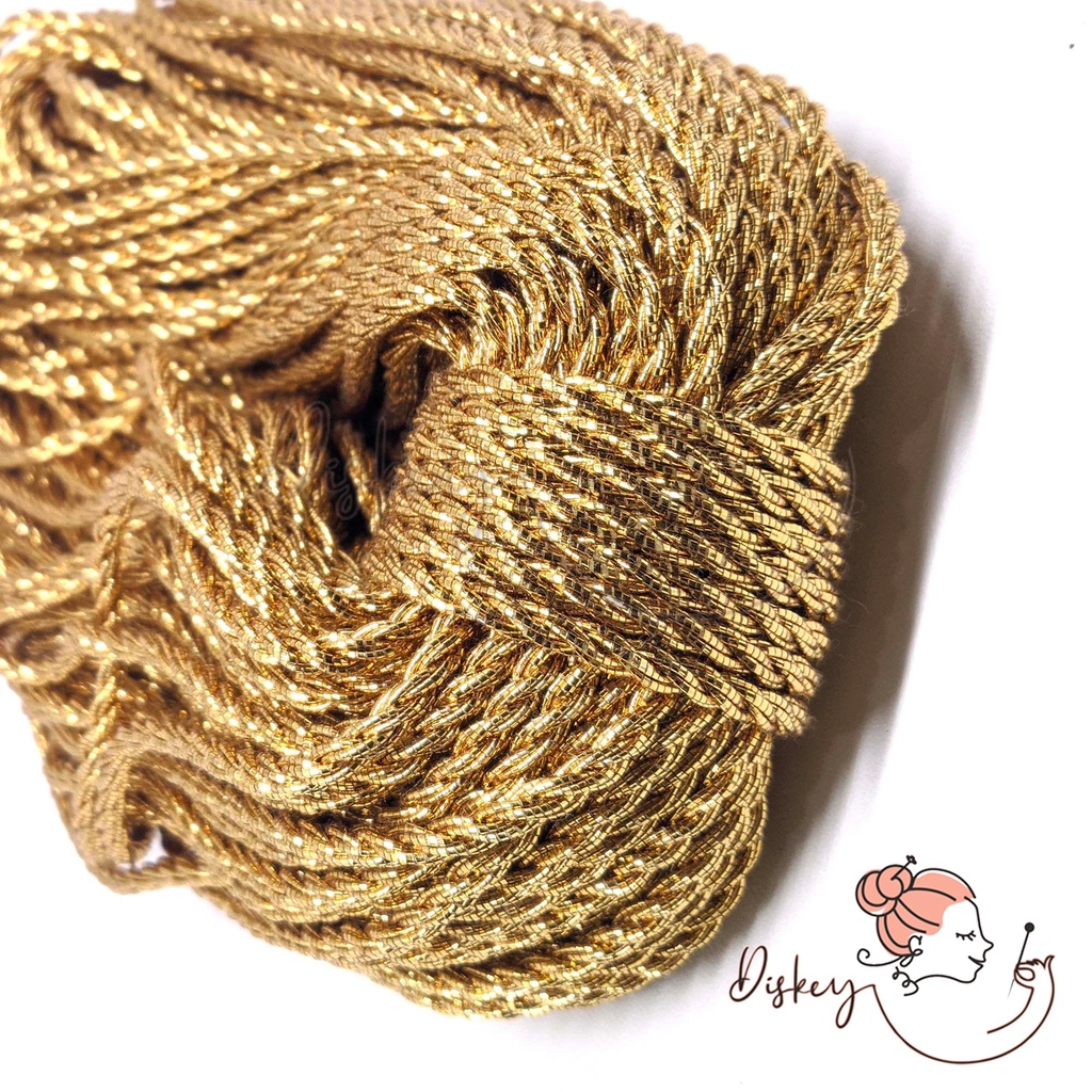 

45 METER TALI KUR TAMBANG EMAS 3 MM GOLD ROPE PAPERBAG SOUVENIR