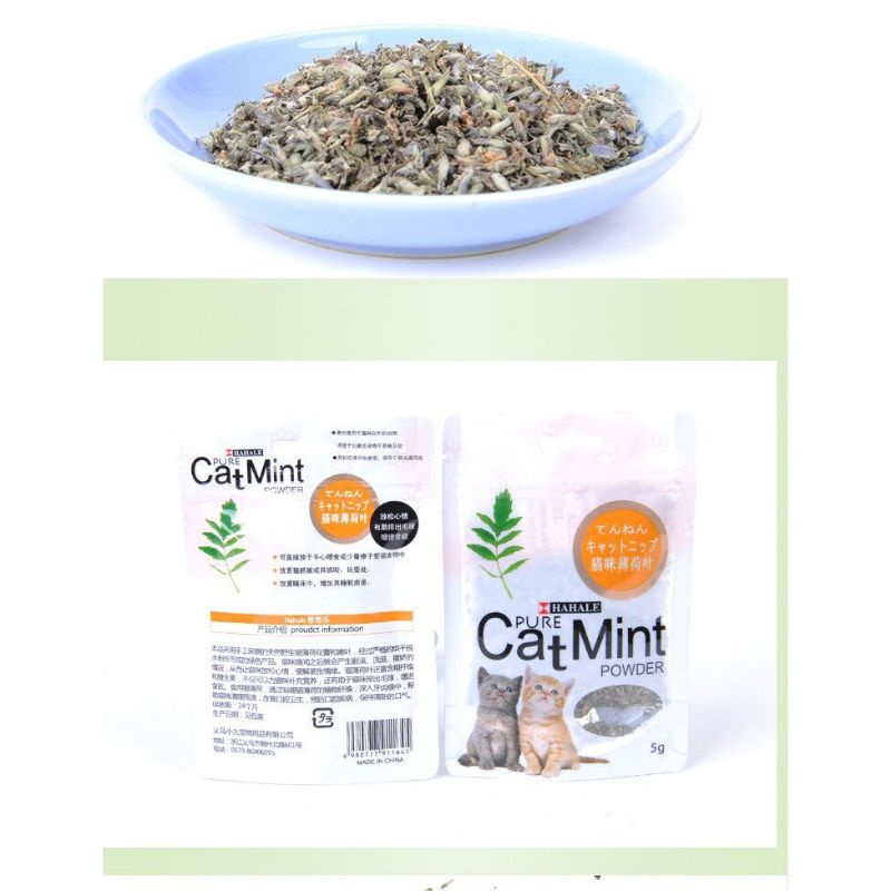 Pure CatMint Powder 5gr Catnip Cat Nip Bubuk 100% Natural Anti Stress Kucing Bikin Fly Kucing