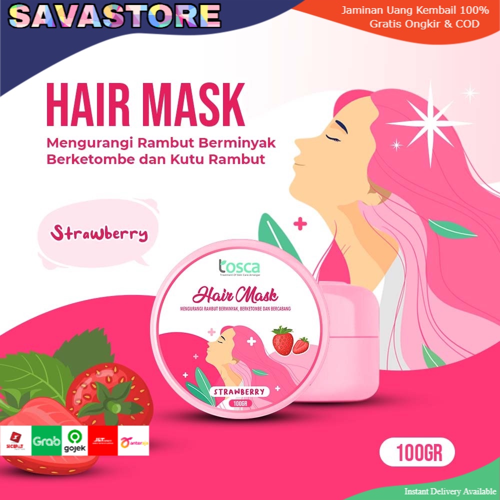 HAIR MASK CREAMBATH ALA SALON TOSCA MASKER RAMBUT PREMIUM