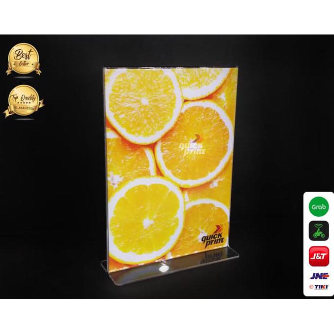 

HOT SALE Acrylic Tent Holder / Tempat Brosur Akrilik / Nomor Meja ukuran A4 Terjamin