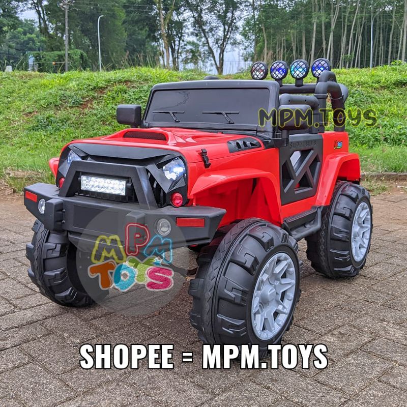 Mobil Aki Anak JEEP BLK 8188 Mobilan Jeep Aki Anak UK Besar 4 dinamo penggerak MPMToys UK-713