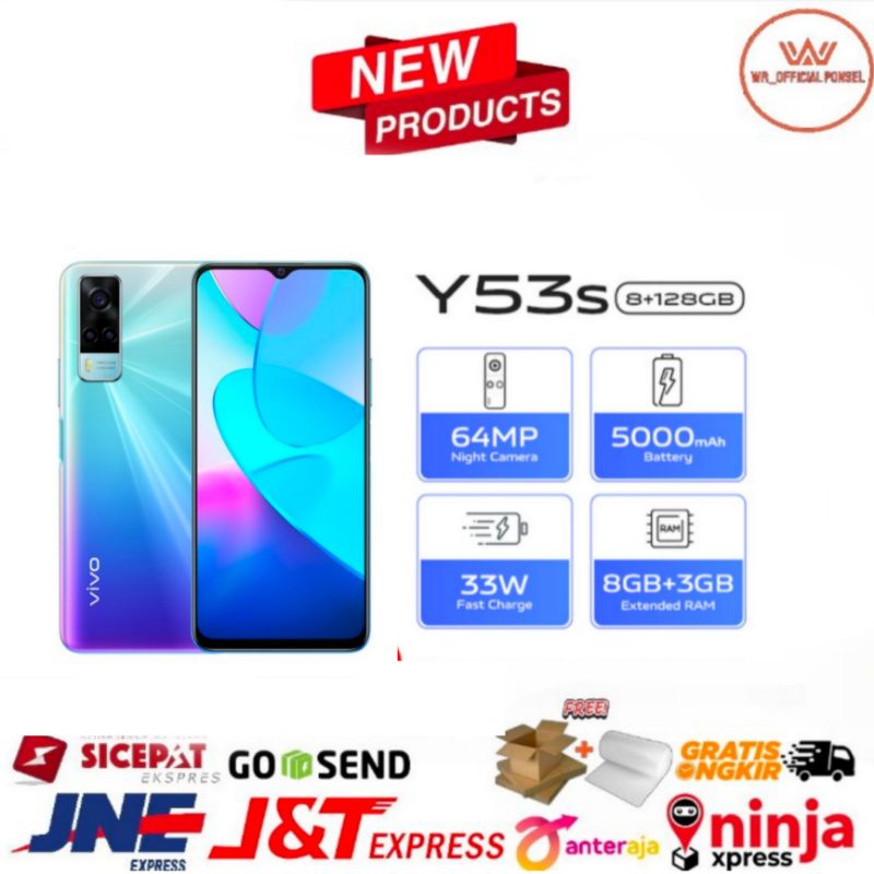 VIVO Y53S [RAM8/128GB] RAM 8/128GB GARANSI RESMI VIVO