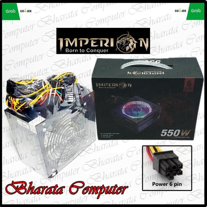 Supply | Power Supply Imperion 550W Srp 6 Pin Connector Vga Psu Gaming Original