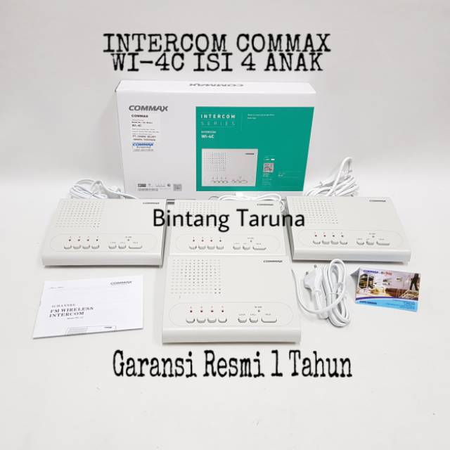 Intercom Commax Wireless WI-4C Intercom Commax WI-4C (1 paket 4 pcs)