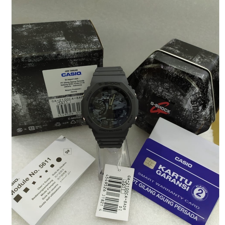 JAM TANGAN PRIA G-SHOCK GA-2100CA-8ADR ORIGINAL MURAH