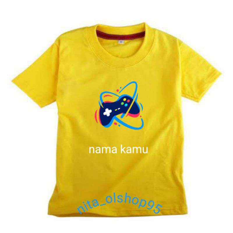 baju gaming pro player kaos anak gemer baju anak karakter