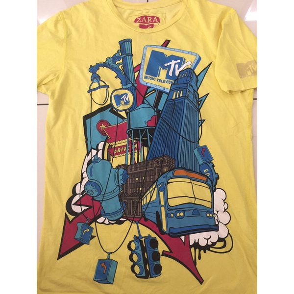 T shirt ZARA klasik MTV original size S like new