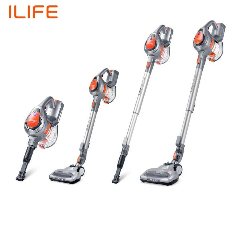 ILIFE EASINE Alat Penyedot Debu Portable Handheld Cordless - H55 - Gray/Red