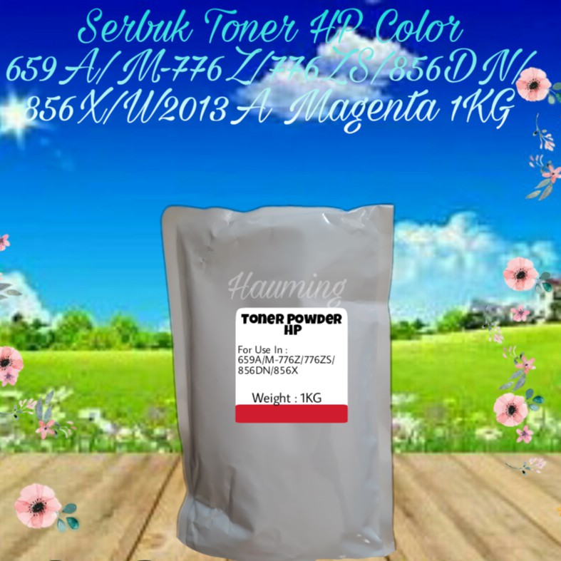Serbuk Toner Powder Refill Color HP 659A M776 M856 M776ZS M856DN M856X W2013A Magenta 1kg