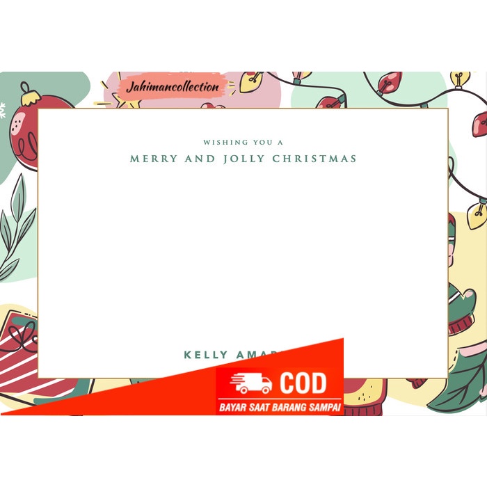 

✨ BISA COD ✨ Christmas Note Card - Carol