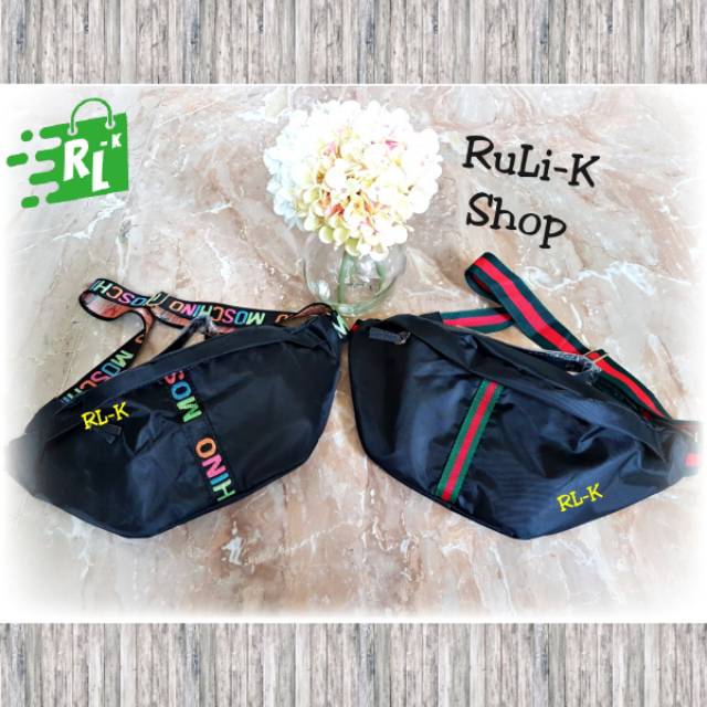 Waist Bag/ Tas Slempang Wanita Maschino & Gucci
