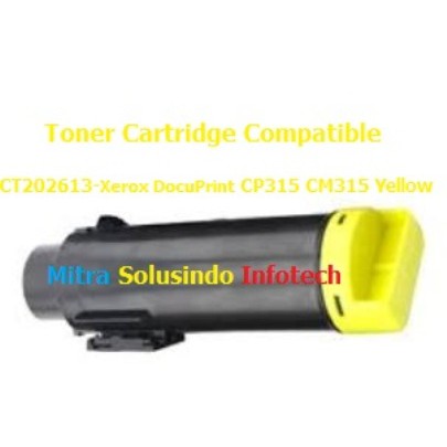 Toner Cartridge Compatible CT202613-Xerox DocuPrint CP315 CM315 Yellow