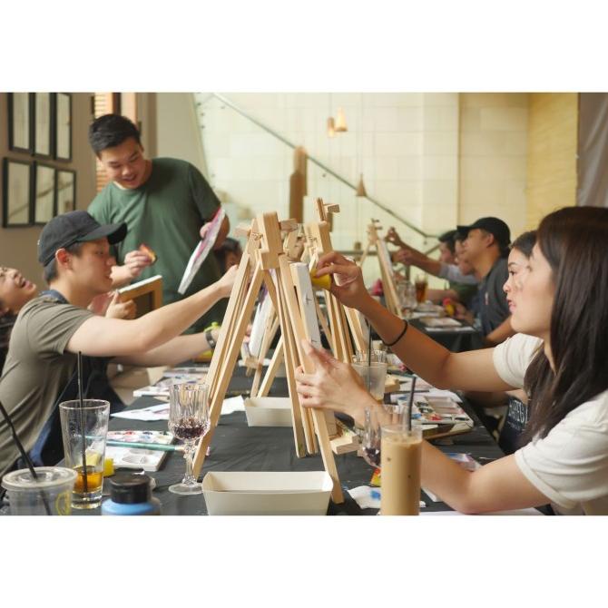 

TERBARUU!! Easel Sandar Lukis Kanvas Kayu PROMO