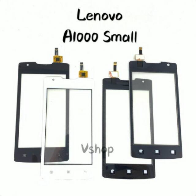 Kaca TouchScreen Touch Screen TS Layar Sentuh LENOVO A1000 SMALL (4.0&quot;) ORI BLACK WHITE