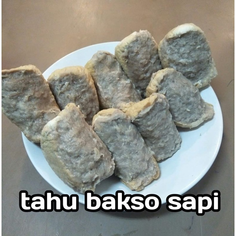 

TAHU BAKSO home made baso tahu dengan daging sapi pilihan DIJAMIN 100% halal daging sapi segar