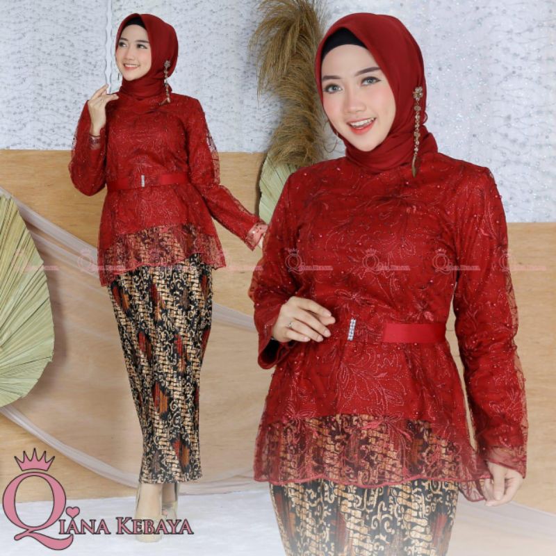 PRODUK ORIGINAL SETELAN KEBAYA TULLE/KEBAYA QIANA/KEBAYA TUNANGAN