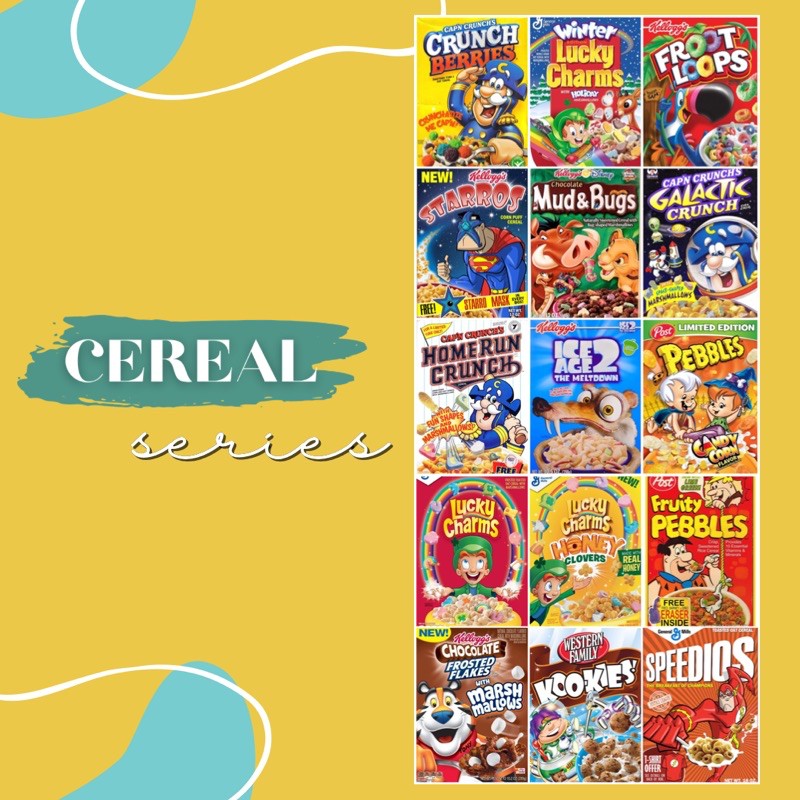 

(16pcs) Poster aesthetic CEREAL SERIES wall collage A4/A5/A6 Laminasi Doff Glossy