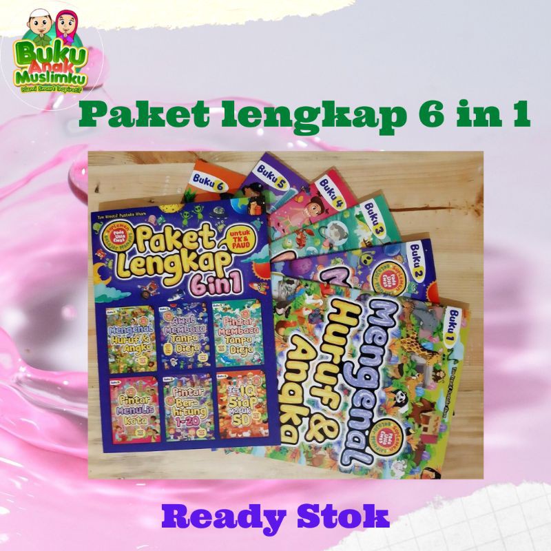 PAKET LENGKAP 6 IN 1 (Bonus Puzzle)