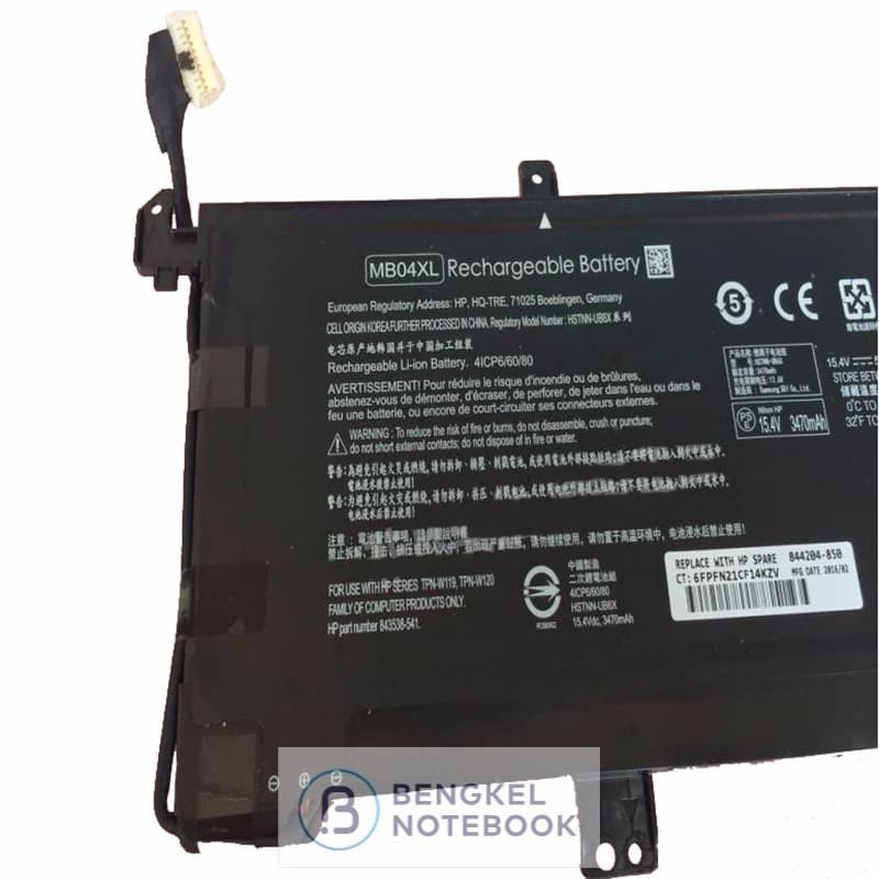 Baterai Laptop HP 15-AQ MB04XL HSTNN-UB6X TPN-W119 MB04 TPN-W120