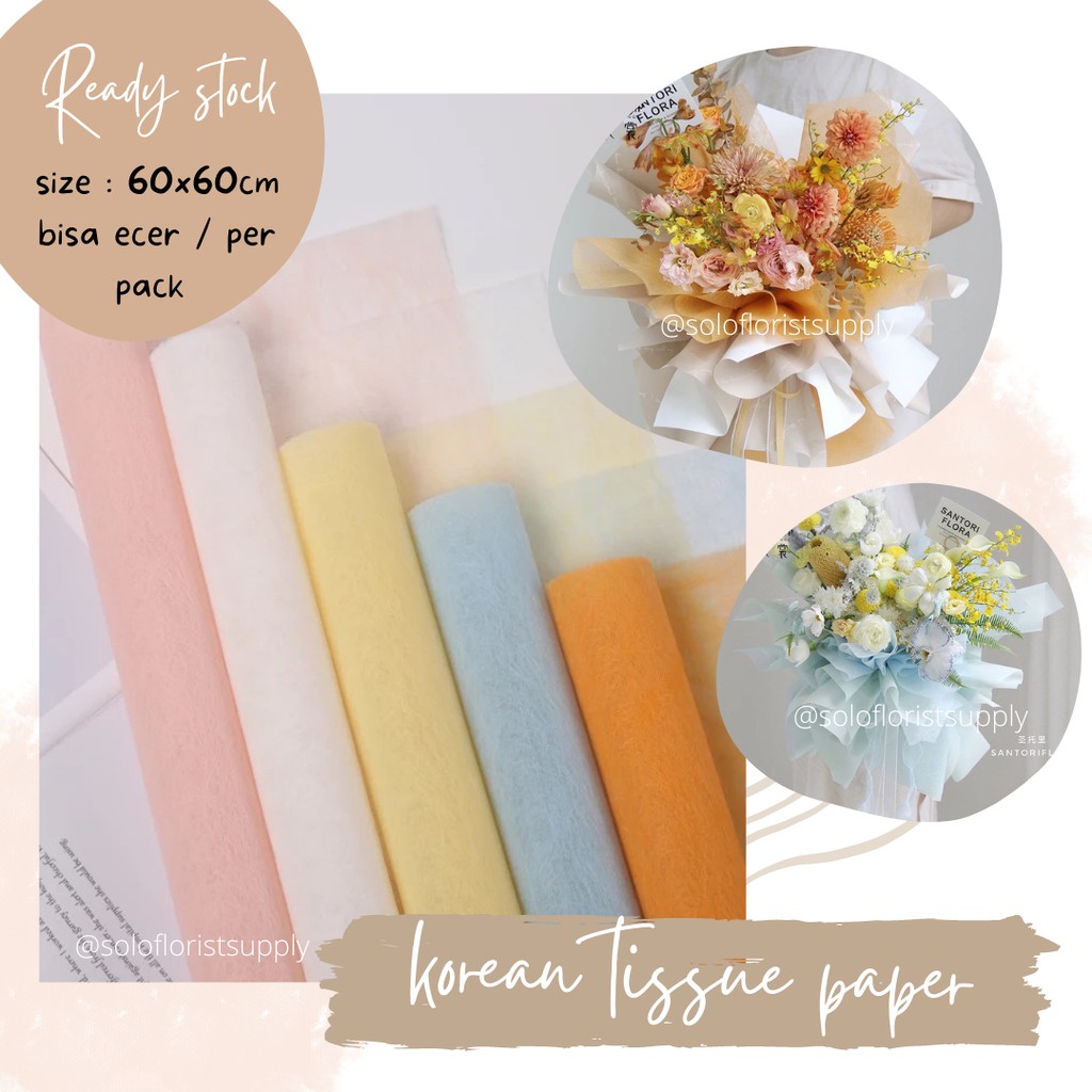 

KOREAN TISSUE PAPER FLOWER WRAPPING PREMIUM NONWOVEN NON WOVEN KERTAS BUKET TEBAL PEMBUNGKUS BUNGA KERTAS TISU TISUE TISSUE VALENTINE WRAPPING BUKET BUNGA UANG BUNGA SABUN BUKET WISUDA HANDBOUQUET WEDDING KERTAS TISSUE MOTIF