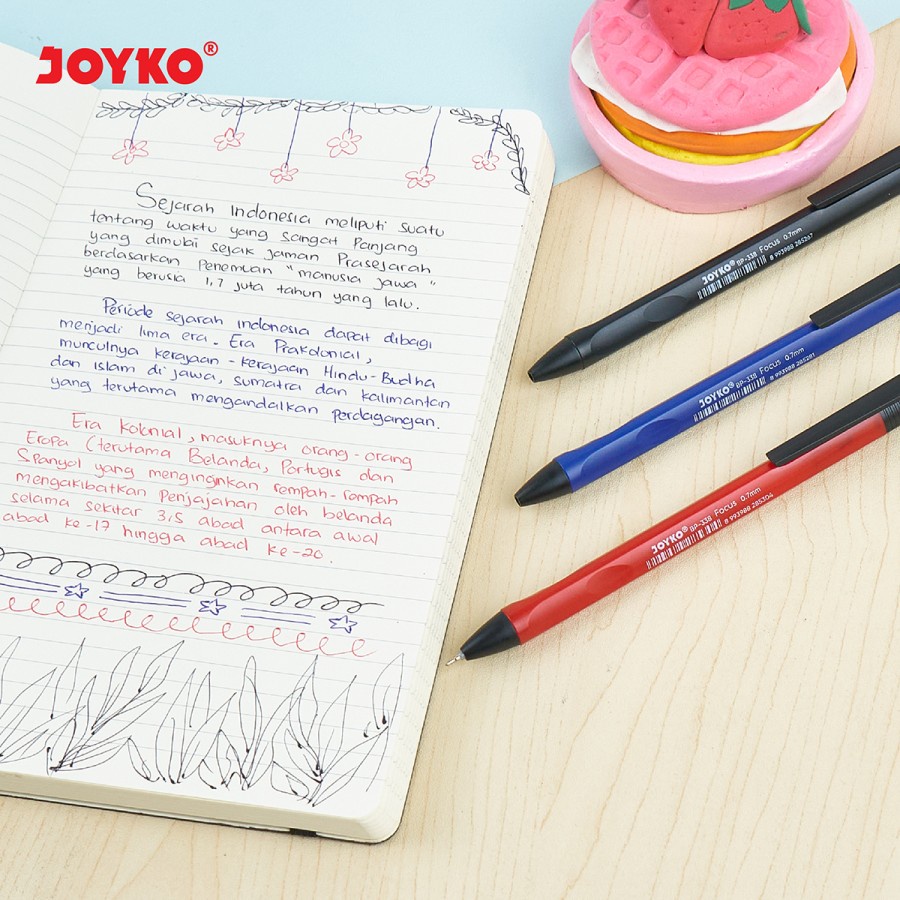 TBMO Ball Pen Pulpen Pena Joyko BP-338 Focus 0.7 mm - Hitam