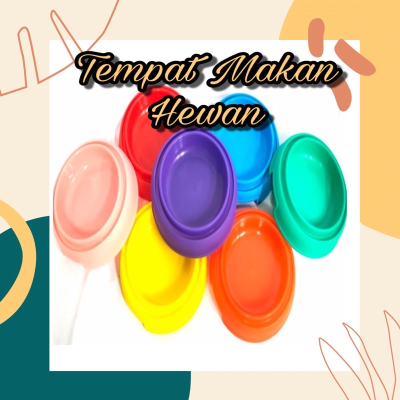 Tempat Makan Hewan Peliharaan / Tempat Pakan Kucing Anjing Kelinci Marmut