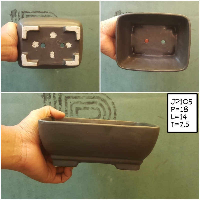 Pot keramik Persegi panjang JP105