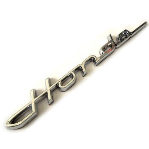 Promo Emblem logo honda latin silver chrome untuk motor mobil honda retro - 1pcs satuan Berkualitas