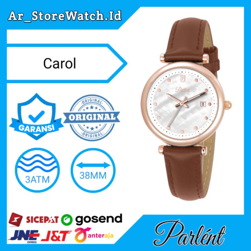 Jam Tangan Parlent Wanita Carol Original Parlent & Garansi Resmi Parlent