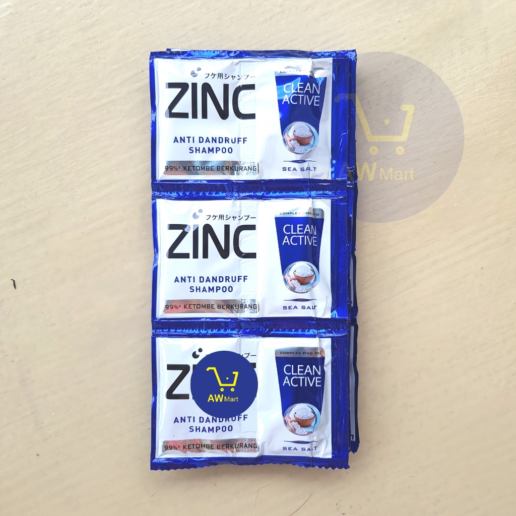 SHAMPOO ZINC SACHET 10 ML 1 RENTENG 12 SACHET 24 PCS - ALL VARIAN