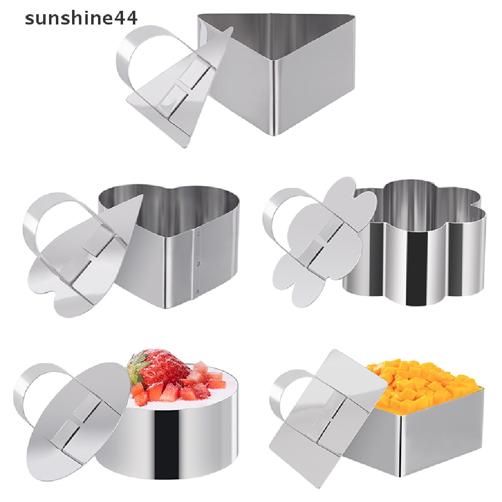 Sunshine Cetakan Kue Mousse 5 Gigi Bahan Stainless Steel