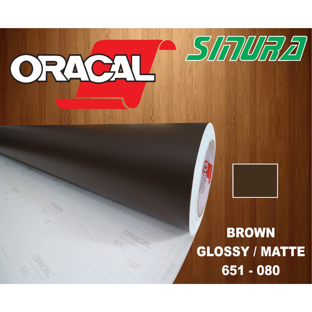 Sticker Oracal 651-080 BROWN (GLOSSY/MATTE)