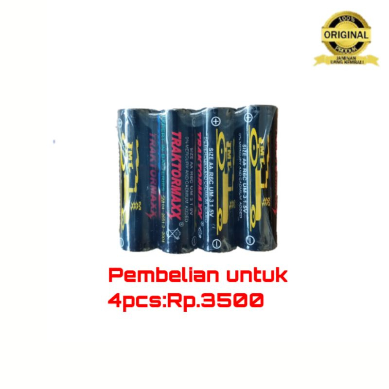 BATERAI AA/AAA TRAKTOR@4pcs