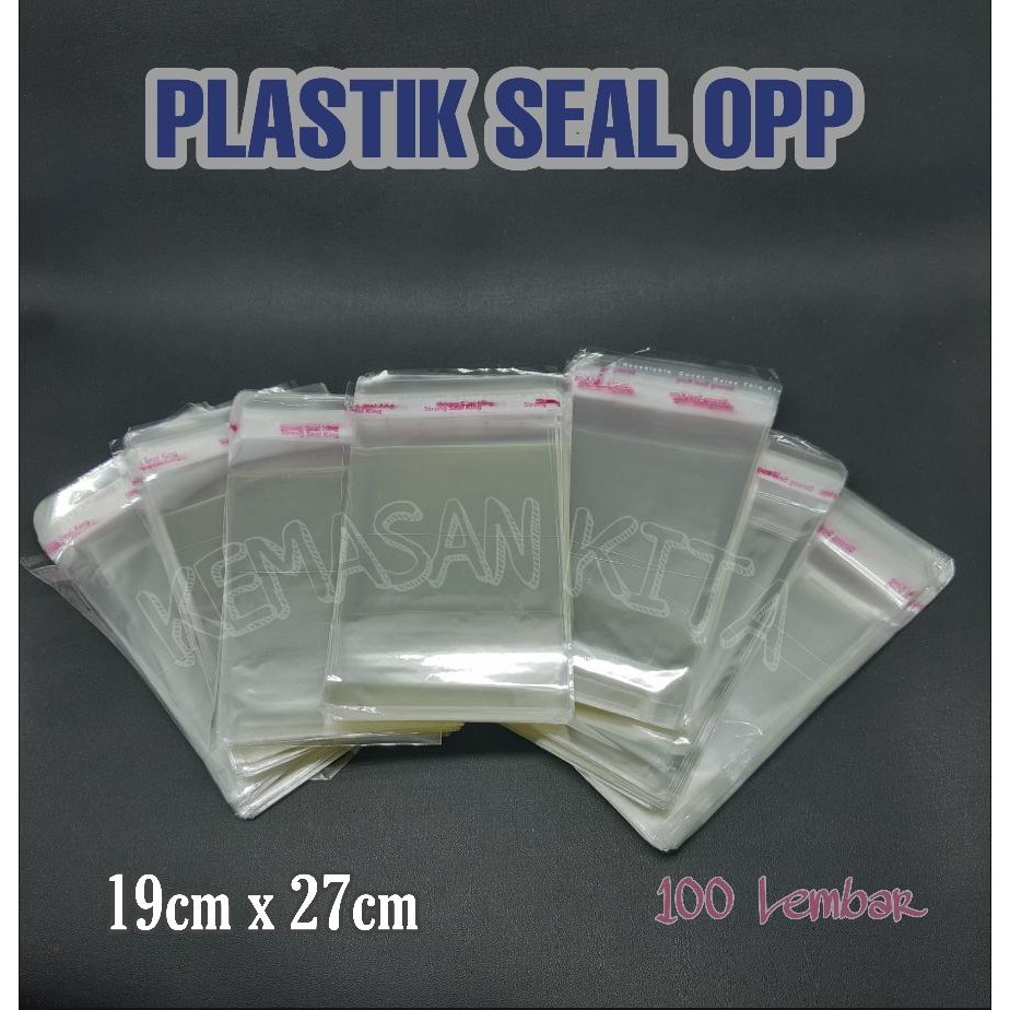

Kantong Plastik Opp Seal Lem Perekat Kemasan Souvenir Kue 19x27 cm