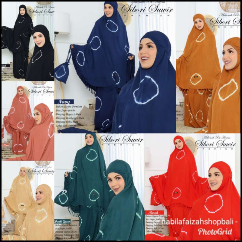 mukena Bali shibori suwir