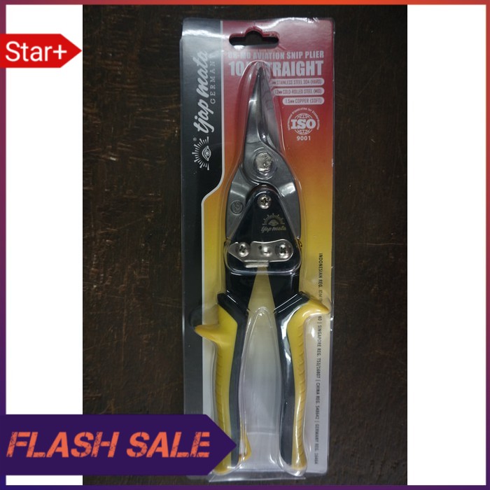 gunting seng   gunting baja ringan 10  lurus cap mata  eyebrand