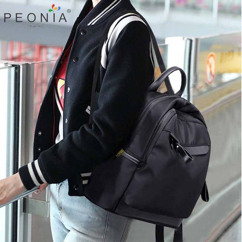 Peonia PNA COLLA Water Resistant Ransel Korea Tas Wanita Punggung Import Kantor Kerja Sekolah Kuliah Outdoor Trendy Fashion Style Travel Casual Backpack Anak Remaja Perempuan Selempang Cewek Bag-3