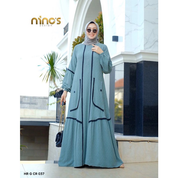 gamis pesta simpel dan elegand dari ninos design