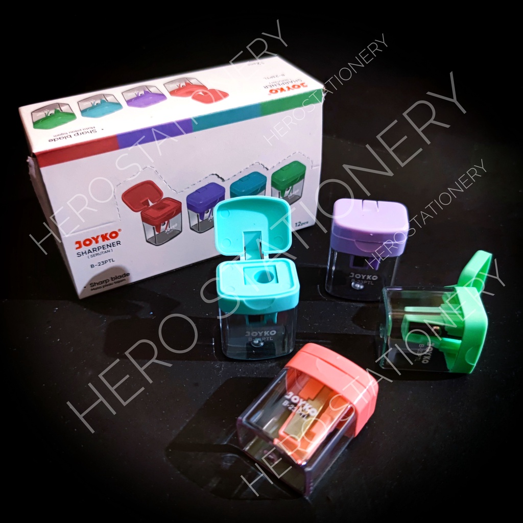 

Joyko rautan pensil recycle bin 1 lubang pastel B-23PTL . 12 unit