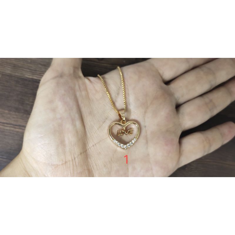 Fifi Fashion kalung+liontin fashion model perhiasan lapis emas K04