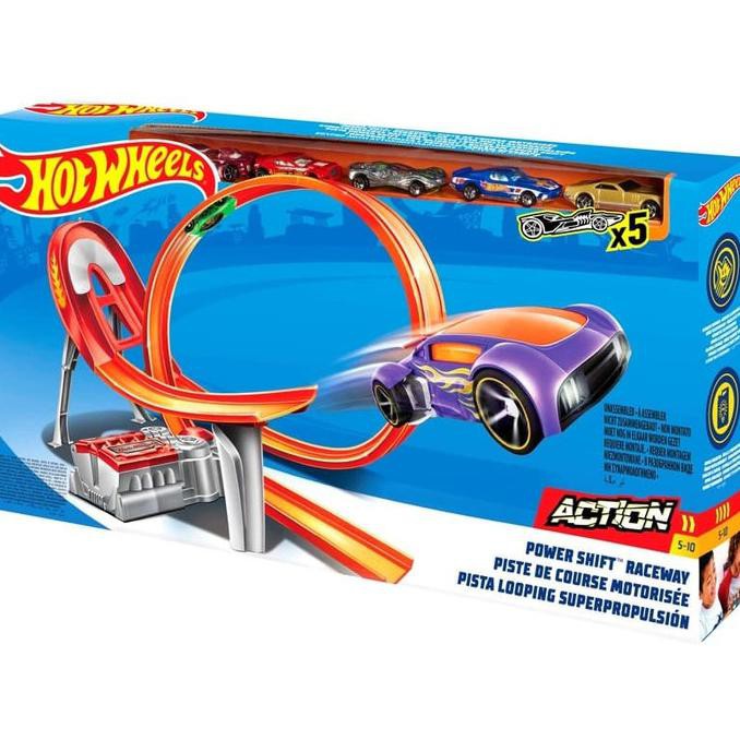 HOTWHEELS TRACK SET - POWER SHIFT RACEWAY ORIGINAL MATTEL