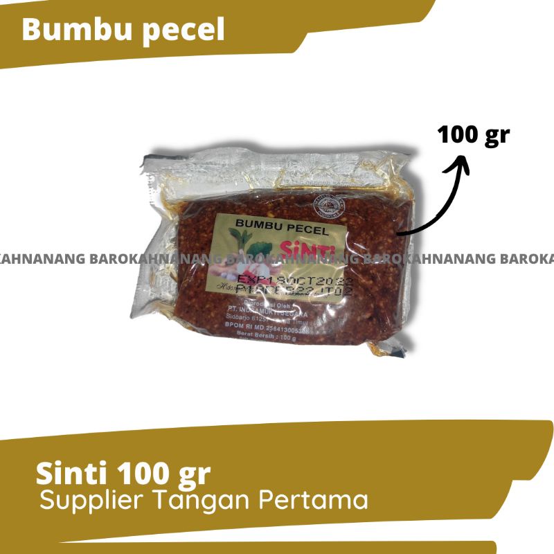 

Sambal kacang pecel merk Sinti 100 g