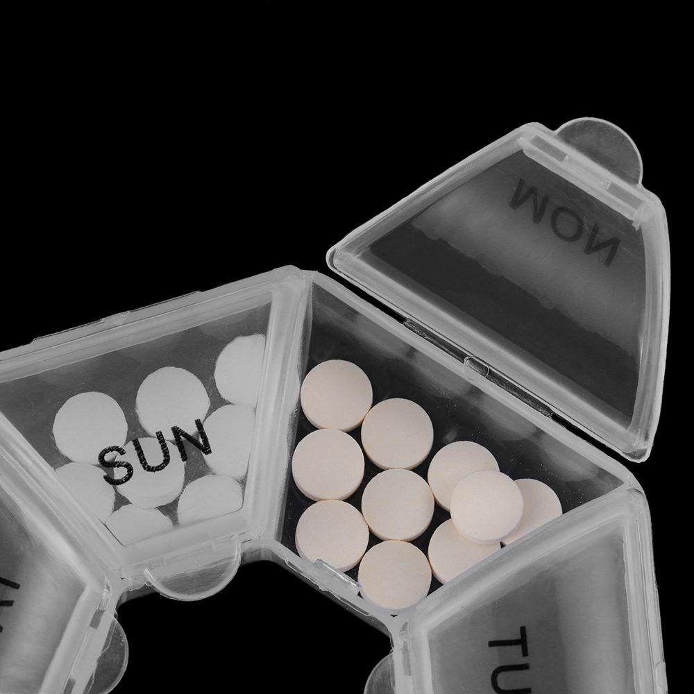 Preva Kotak Obat Perawatan Kesehatan Mingguan Tempat Penyimpanan Tablet Pill Splitters Case