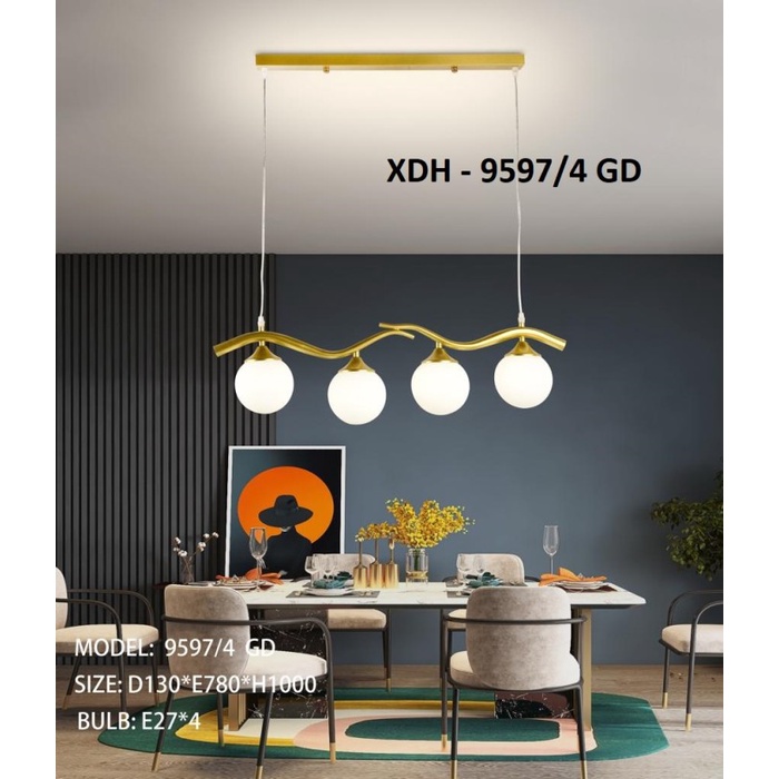 Lampu Gantung Meja Makan Minimalis Nordic XDH 9597