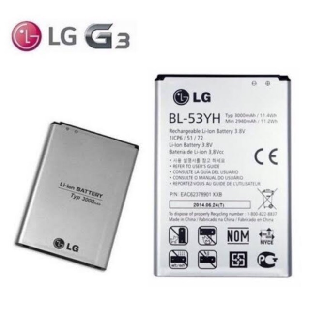 BATTERY LG BL-53YH G3 ORIGINAL 99%